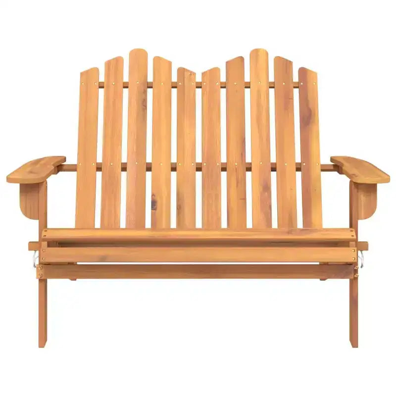 Adirondack Garden Bench Solid Wood Acacia with Cushions