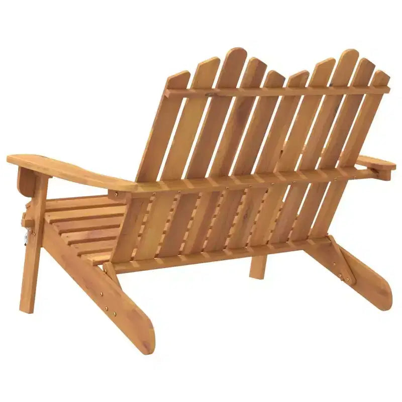 Adirondack Garden Bench Solid Wood Acacia with Cushions