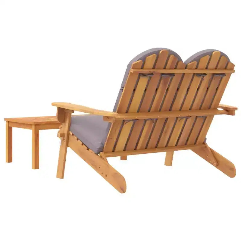 2-Piece Adirondack Garden Lounge Set  Solid Wood Acacia Furniture