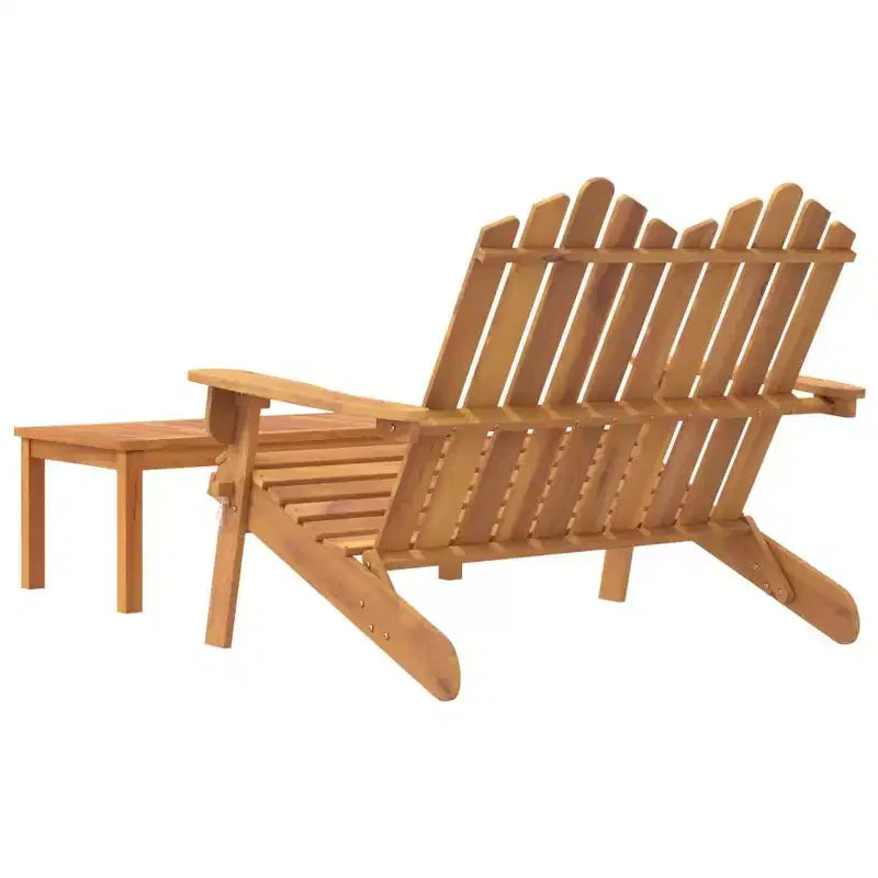 2-Piece Adirondack Garden Lounge Set  Solid Wood Acacia Furniture