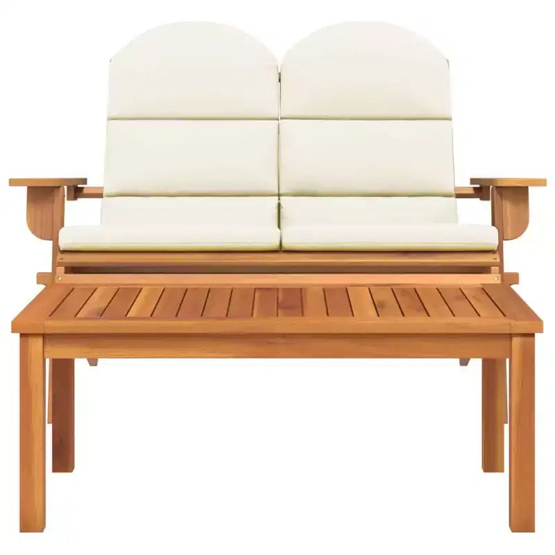 2-Piece Adirondack Garden Lounge Set  Solid Wood Acacia Furniture
