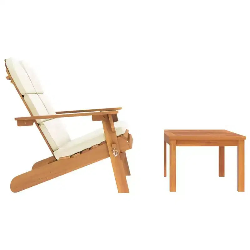2-Piece Adirondack Garden Lounge Set  Solid Wood Acacia Furniture