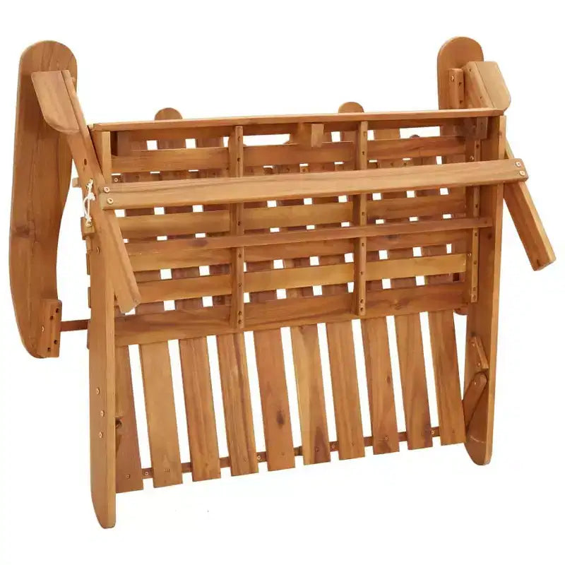 2-Piece Adirondack Garden Lounge Set  Solid Wood Acacia Furniture