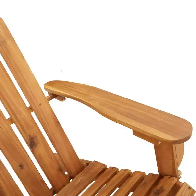 2-Piece Adirondack Garden Lounge Set  Solid Wood Acacia Furniture