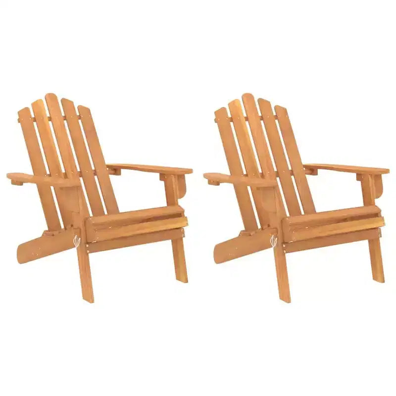vidaXL Garden Chair Natural wood Solid Acacia wood Standard Foldable