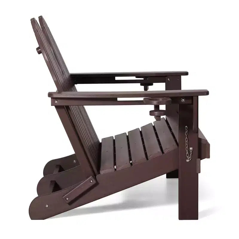 WestinTrends St. Augustine Outdoor Patio 49 HDPE Folding Adirondack Garden Bench