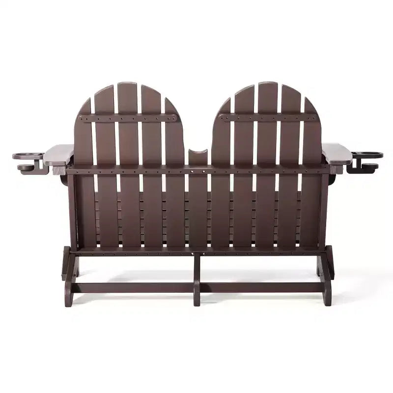 WestinTrends St. Augustine Outdoor Patio 49 HDPE Folding Adirondack Garden Bench