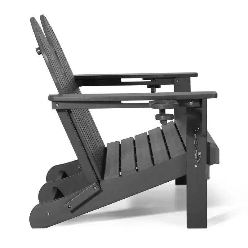 WestinTrends St. Augustine Outdoor Patio 49 HDPE Folding Adirondack Garden Bench