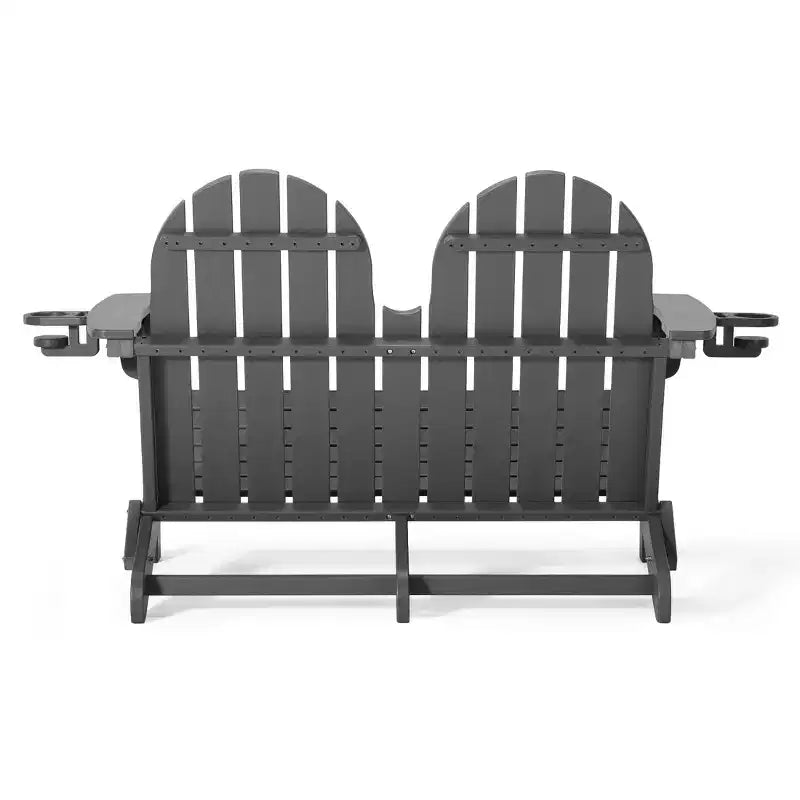 WestinTrends St. Augustine Outdoor Patio 49 HDPE Folding Adirondack Garden Bench