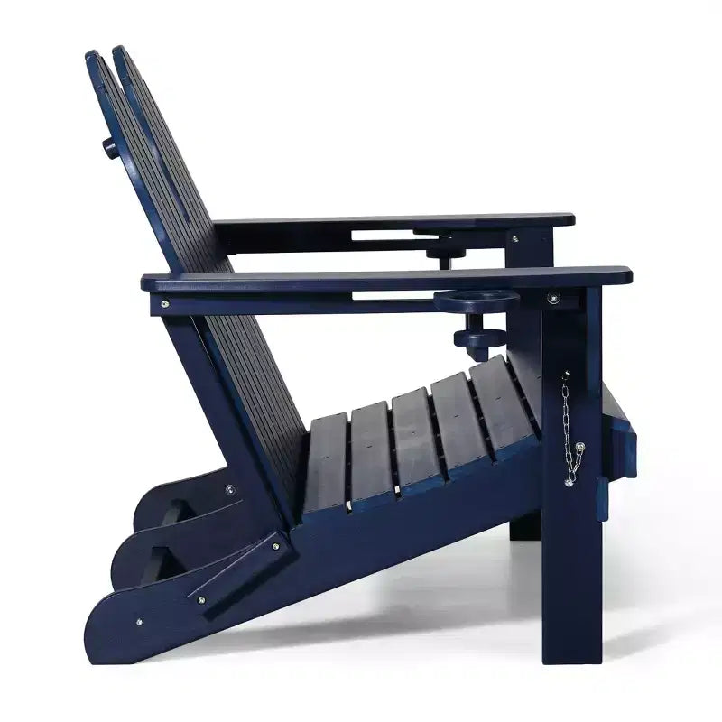 WestinTrends St. Augustine Outdoor Patio 49 HDPE Folding Adirondack Garden Bench