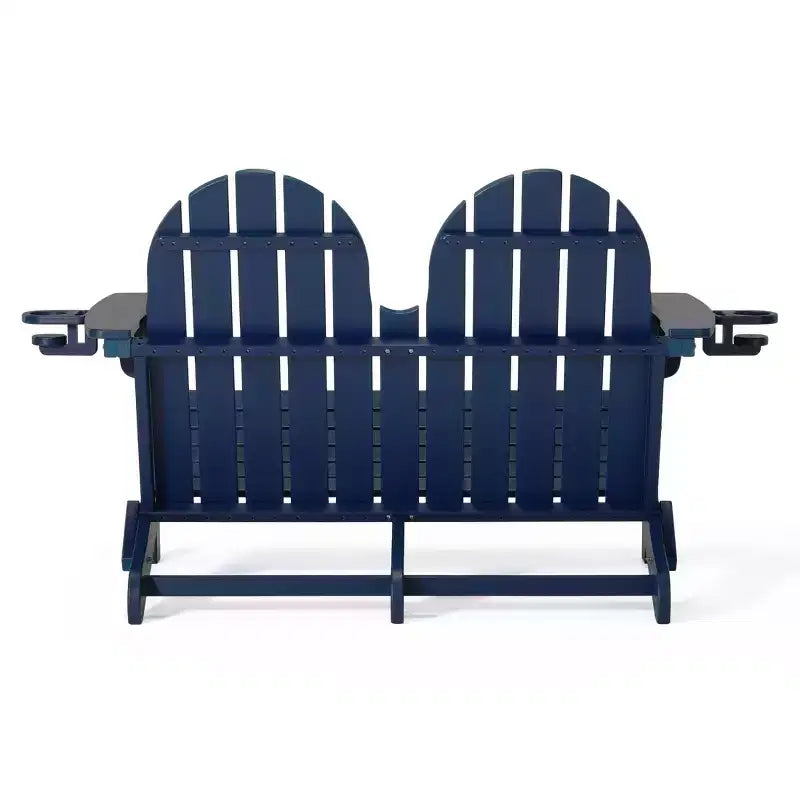 WestinTrends St. Augustine Outdoor Patio 49 HDPE Folding Adirondack Garden Bench