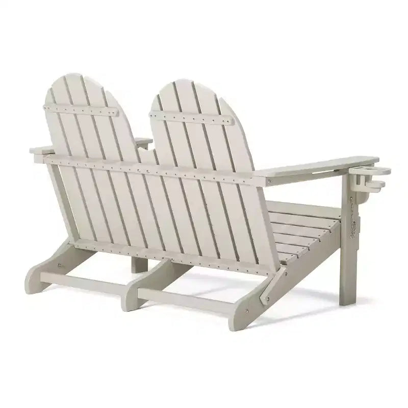 WestinTrends St. Augustine Outdoor Patio 49 HDPE Folding Adirondack Garden Bench