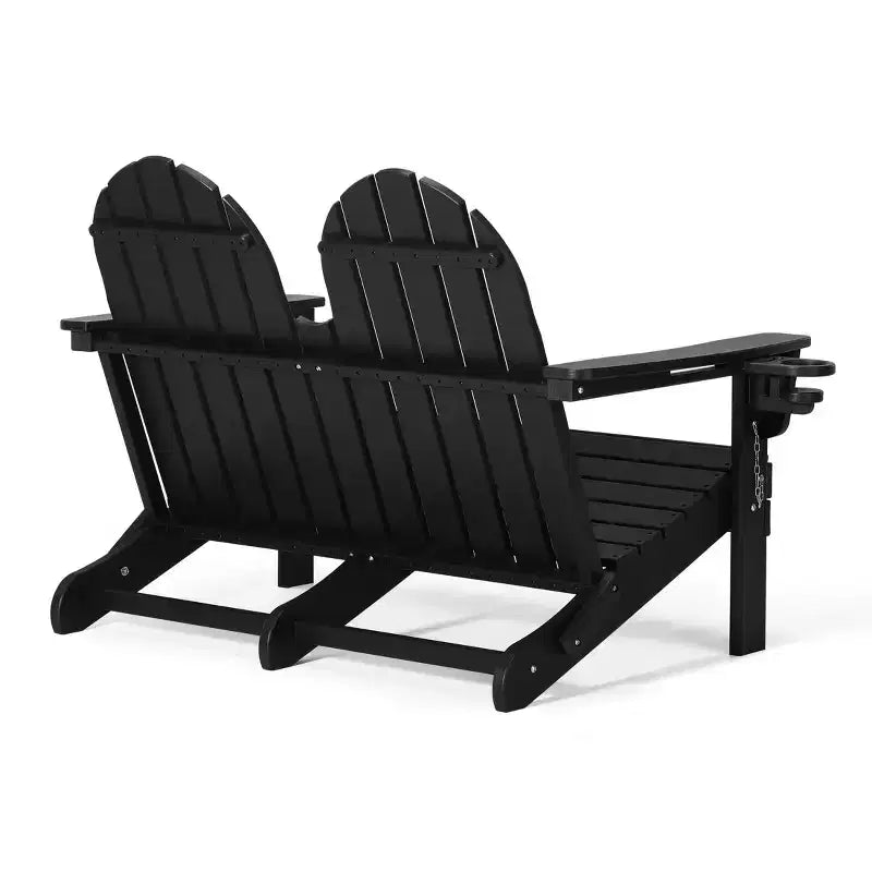 WestinTrends St. Augustine Outdoor Patio 49 HDPE Folding Adirondack Garden Bench