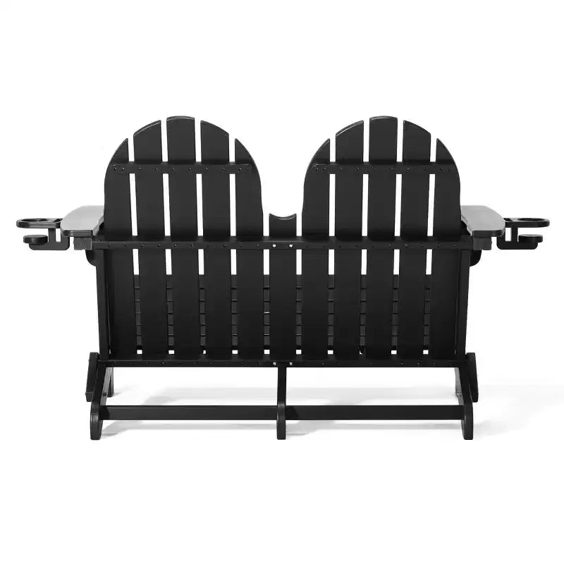 WestinTrends St. Augustine Outdoor Patio 49 HDPE Folding Adirondack Garden Bench