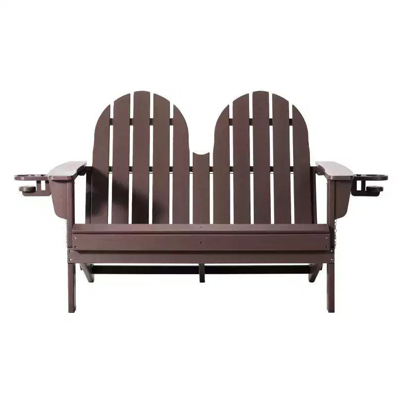 WestinTrends St. Augustine Outdoor Patio 49 HDPE Folding Adirondack Garden Bench