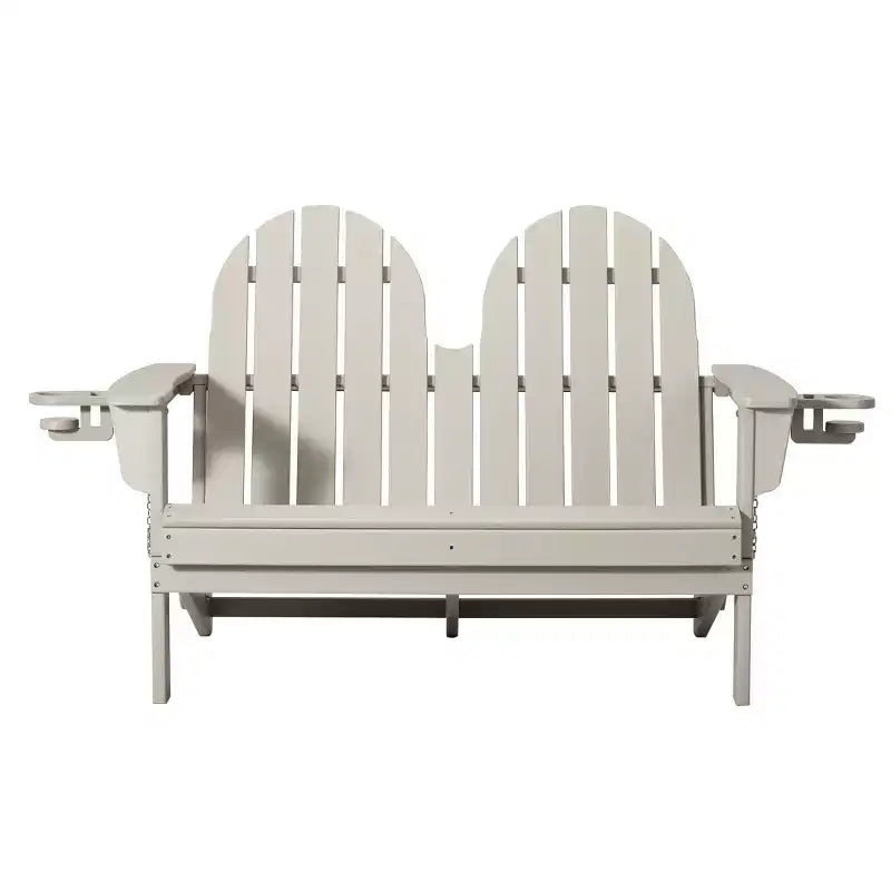 WestinTrends St. Augustine Outdoor Patio 49 HDPE Folding Adirondack Garden Bench