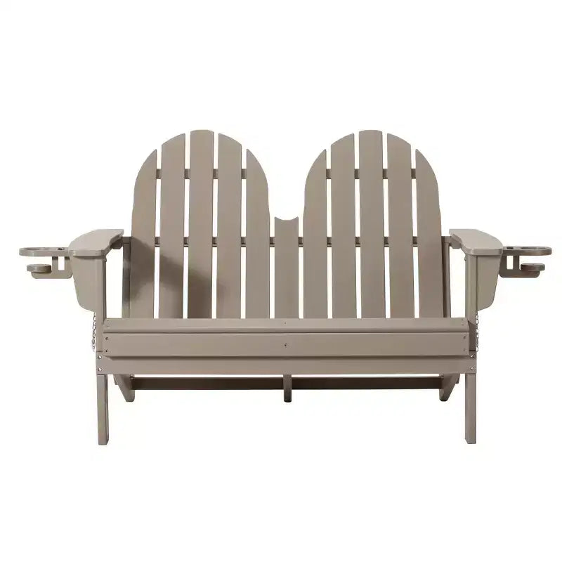 WestinTrends St. Augustine Outdoor Patio 49 HDPE Folding Adirondack Garden Bench