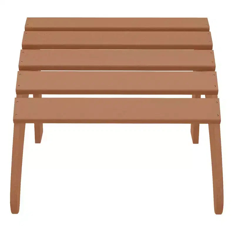 WestinTrends Highland 5-Piece Adirondack Chair Set, Teak