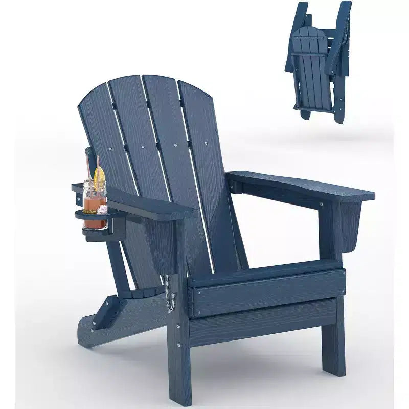 Folding Adirondack Chairs Patio Chairs Set Outdoor Adirondack Chair Weather Resistant Chair for Patio,Outside,Deck,Campfire Chairs