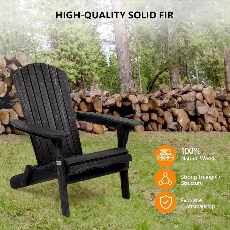 Karl Home Solid Wood Folding Adirondack Chair