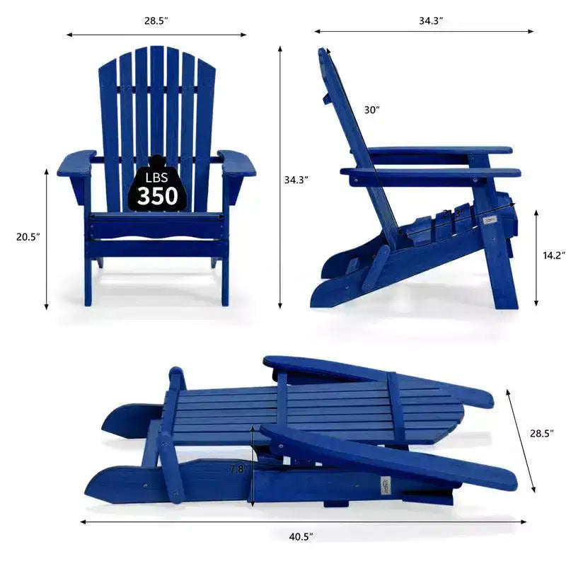 Karl Home Solid Wood Folding Adirondack Chair