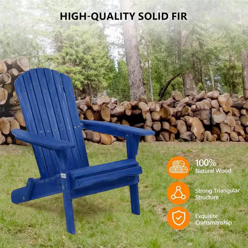 Karl Home Solid Wood Folding Adirondack Chair