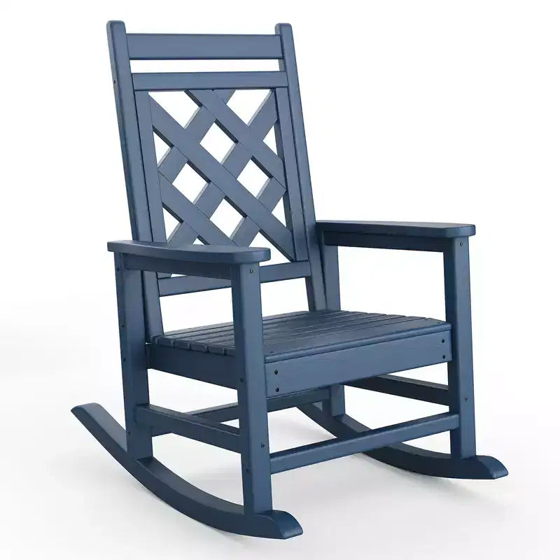 Outdoor Adirondack Rocking Chairs,All-Weather HDPE Adirondack Rocker Chair, Front Porch Rocker Chairs for Patio Lawn Porch Deck