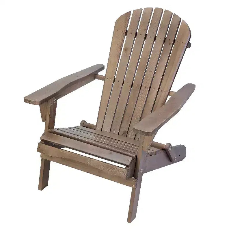 Grand Collection Folding Large Size Adirondack Chair Pine Wood