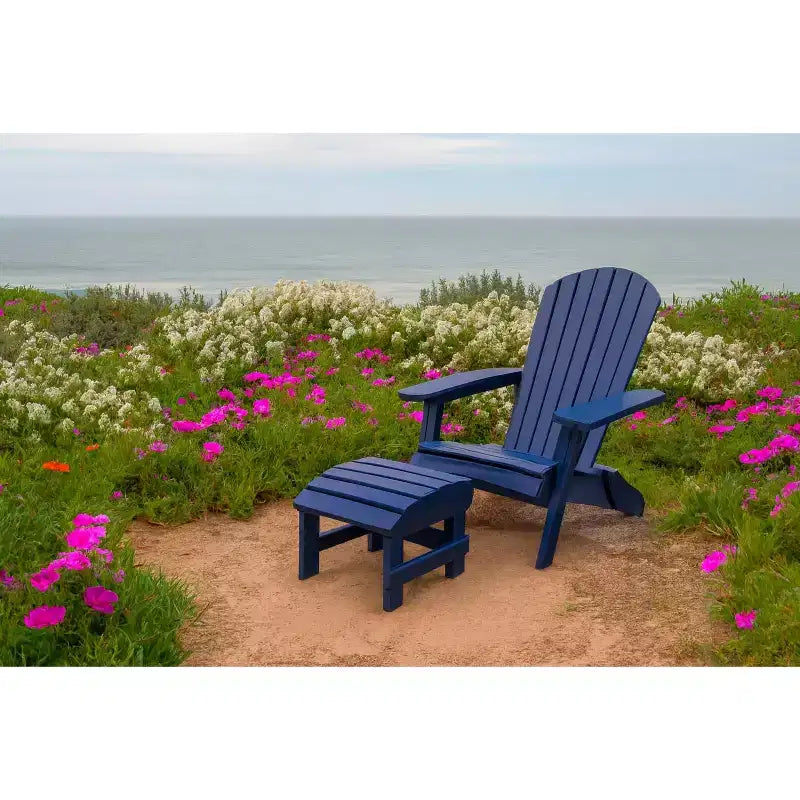 Folding Large Size Adirondack Chair Pine Wood