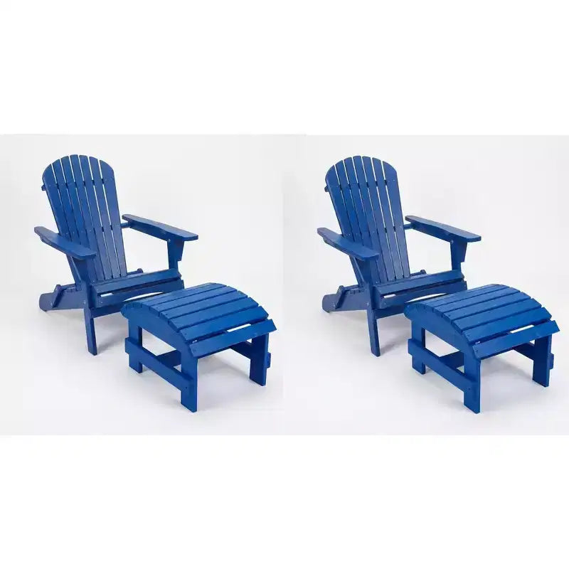 Folding Large Size Adirondack Chair Pine Wood