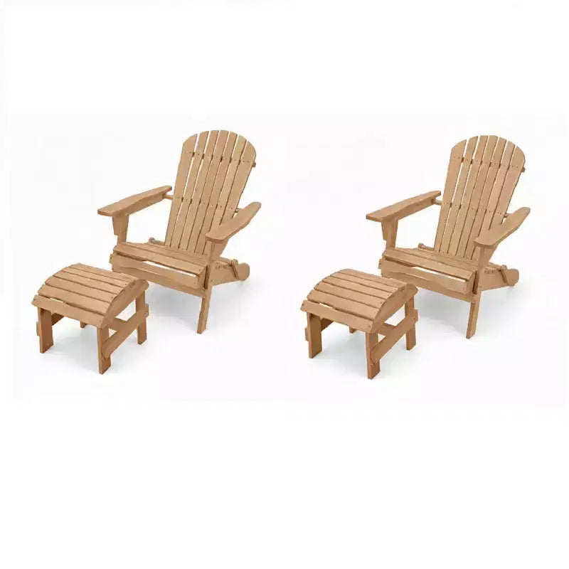 Folding Large Size Adirondack Chair Pine Wood