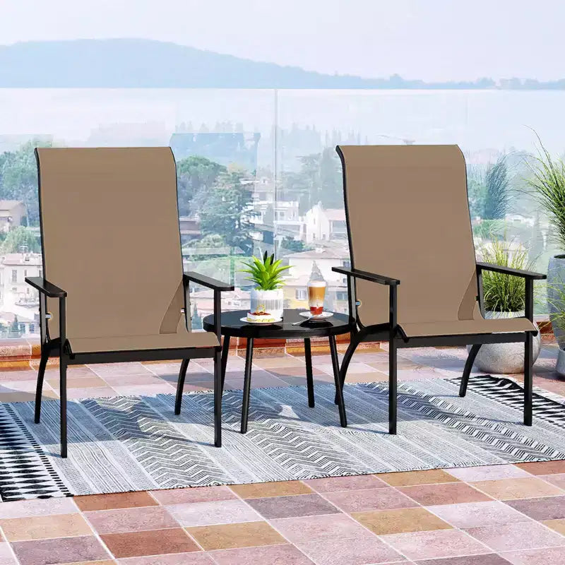 Costway 1/2/4PCS Adirondack Chair with 400 lbs Weight Capacity High Back and Metal Frame Outdoor