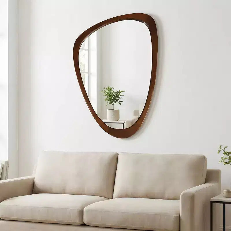 24 x 36 Modern Irregular Shape Wall Mirror, Decorative Accent Mirror for Home, Bathroom, Bedroom-Panipeachy