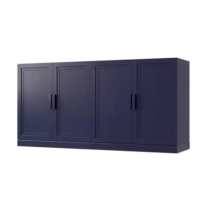 PexFix 62W Sideboard Buffet Cabinet Freestanding Kitchen Storage Cabinet with 4 Doors & Adjustable Shelves Heavy Duty Accent Console Cabinet