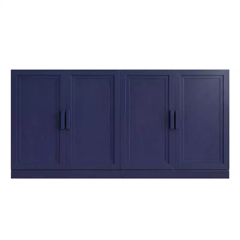 PexFix 62W Sideboard Buffet Cabinet Freestanding Kitchen Storage Cabinet with 4 Doors & Adjustable Shelves Heavy Duty Accent Console Cabinet