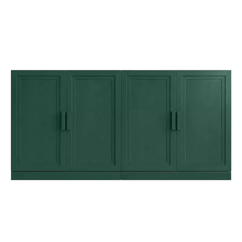 PexFix 62W Sideboard Buffet Cabinet Freestanding Kitchen Storage Cabinet with 4 Doors & Adjustable Shelves Heavy Duty Accent Console Cabinet