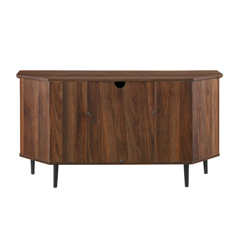 Meuble TV d'angle Middlebrook avec porte vitrée de 48 pouces