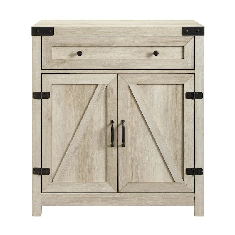 Meuble d'appoint Middlebrook 30 pouces, style porte de grange rustique