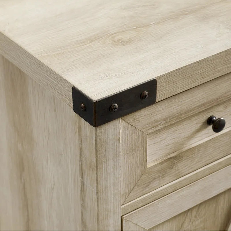 Meuble d'appoint Middlebrook 30 pouces, style porte de grange rustique