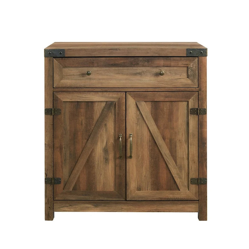 Meuble d'appoint Middlebrook 30 pouces, style porte de grange rustique