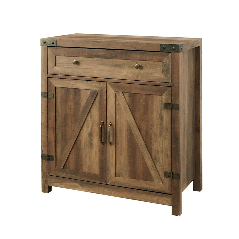 Meuble d'appoint Middlebrook 30 pouces, style porte de grange rustique