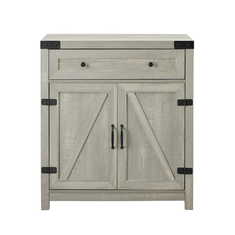 Meuble d'appoint Middlebrook 30 pouces, style porte de grange rustique