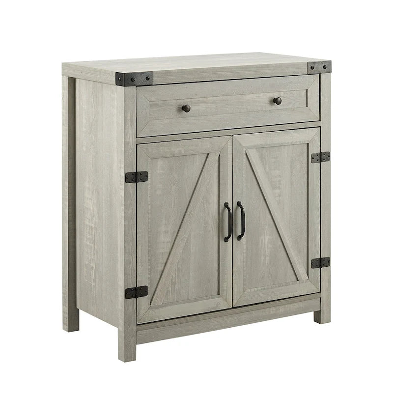 Meuble d'appoint Middlebrook 30 pouces, style porte de grange rustique