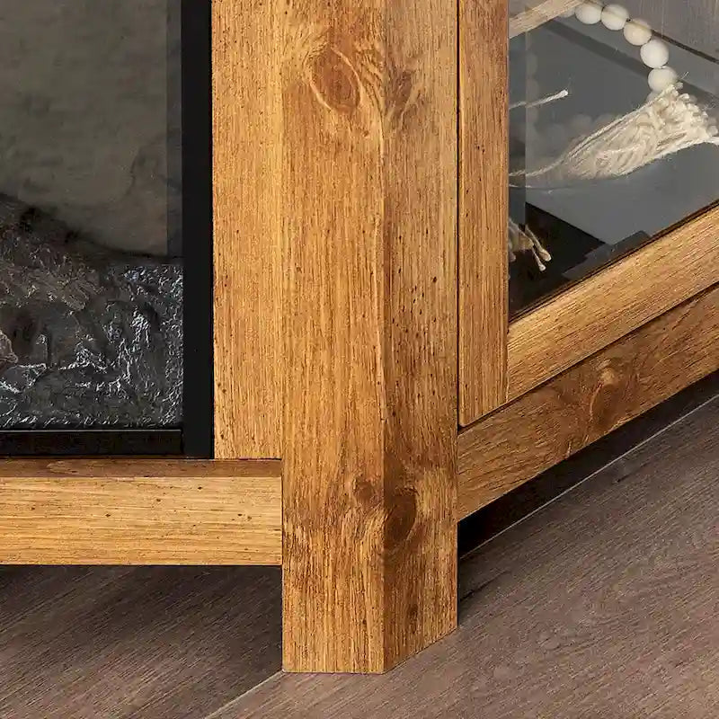 Meuble TV d'angle de 48 pouces avec cheminée Middlebrook