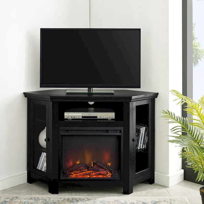 Meuble TV d'angle de 48 pouces avec cheminée Middlebrook