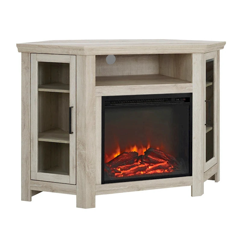 Meuble TV d'angle de 48 pouces avec cheminée Middlebrook