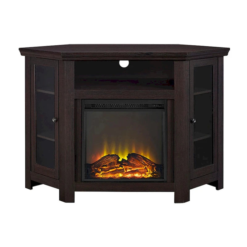 Meuble TV d'angle de 48 pouces avec cheminée Middlebrook