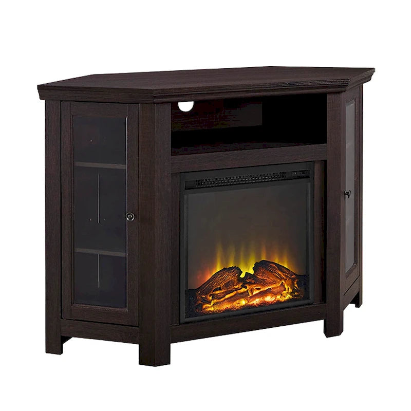 Meuble TV d'angle de 48 pouces avec cheminée Middlebrook