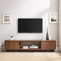 Meuble TV moderne Middlebrook Designs avec portes cannelées de 70 pouces