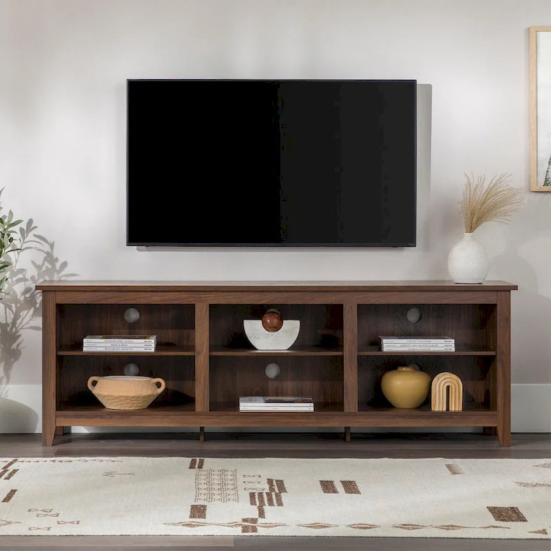 Meuble TV en bois de 70 pouces Middlebrook Designs avec rangement ouvert